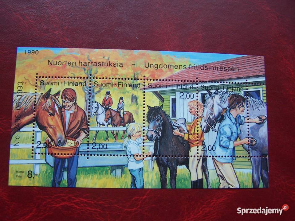 Finlandia 1990 MNH Fauna Konie Tychy
