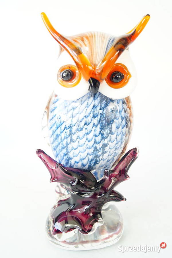 Figurka Murano style SOWA SYMBOL MĄDROŚCI sprzedam