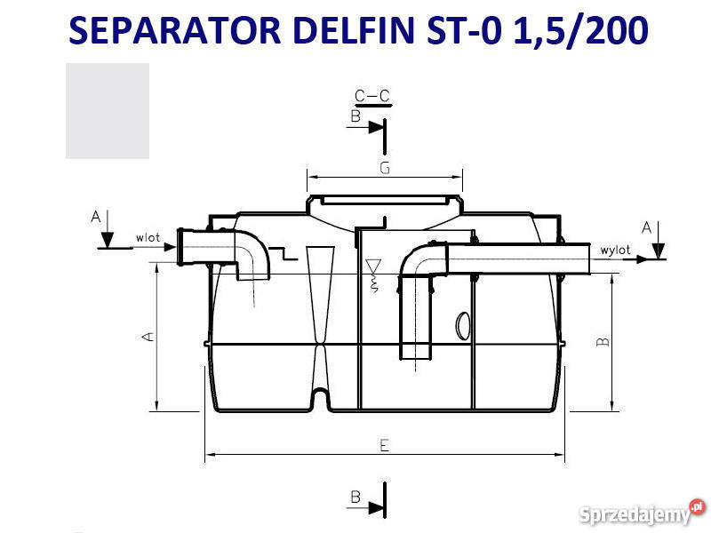 Separator Tłuszczów z odmulaczem DELFIN ST-0 1,5/200