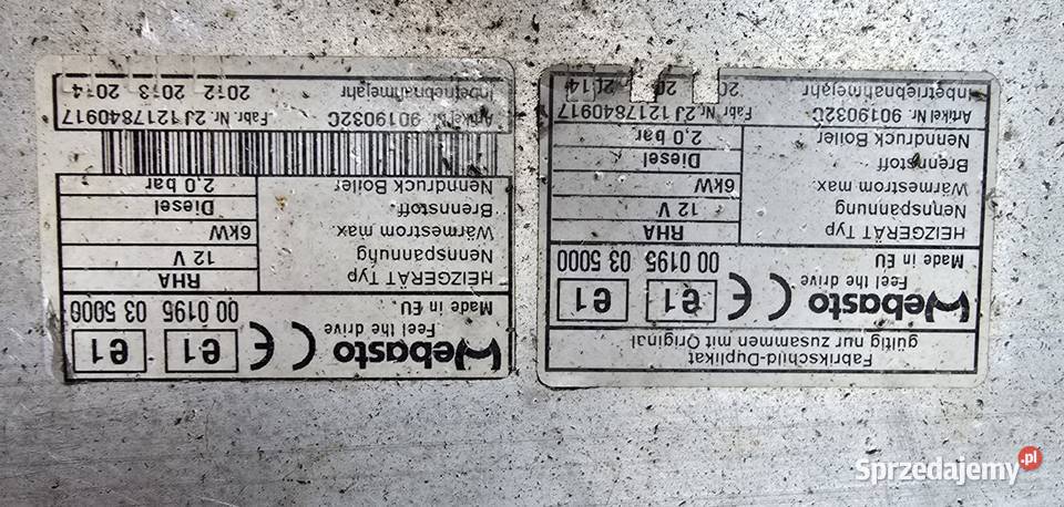 Webasto Ogrzewanie postojowe Zubrzyca Górna