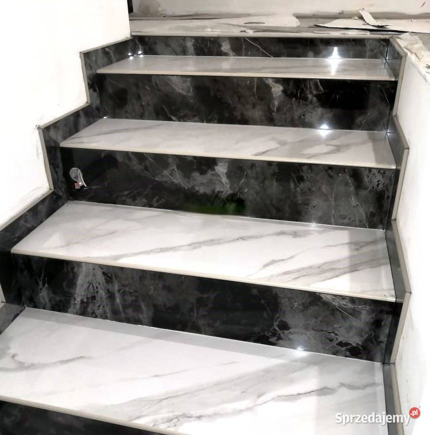 Płytki na schody CALACATTA CARRARA 100x30 Wysoki Łask