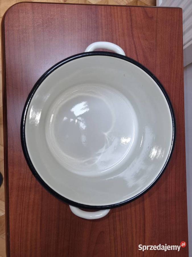 Garnek emaliowany 3 litry nowy PRL Lublin