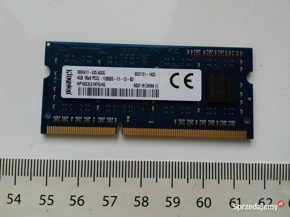 Kingston DDR3 4GB PC3L12800S SODIMM 135V 1600MHz