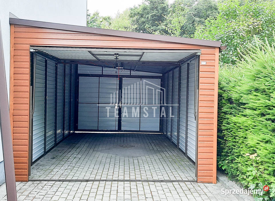 GARAŻ BLASZANY 35m x 6m spad w prawo 2x Brama Radom sprzedam