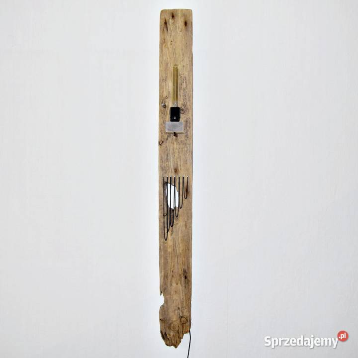 Lampa ze starego drewna loft retro wabisabi pomorskie Malbork