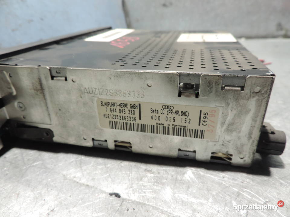 RADIO KASETA AUDI A4 B5 4D0035152 7644845380 Nowy Sącz
