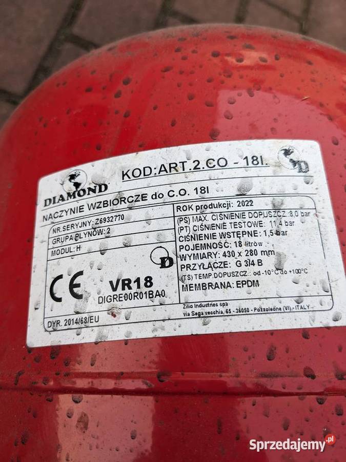 Naczynie wzbiorcze do CO 18l Sosnowiec