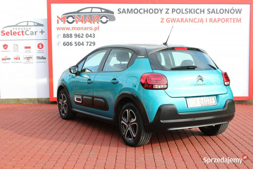Citroen C3 Shine Salon Polska 1właściciel komputer pokładowy kujawsko-pomorskie Włocławek