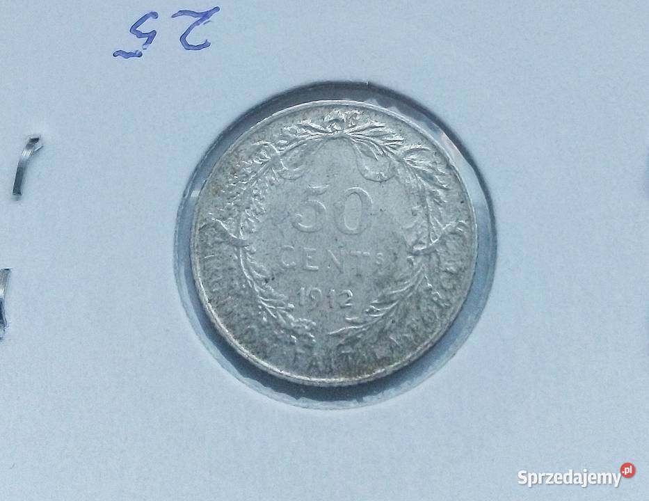 BELGIA50 CENT1912 r SREBRO Legionowo