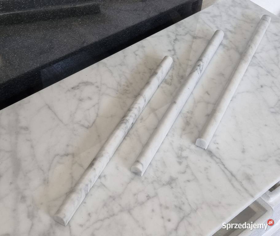 WAŁEK OZDOBNY ŚCIENNY BIANCO CARRARA POLEROWANY Bielawa