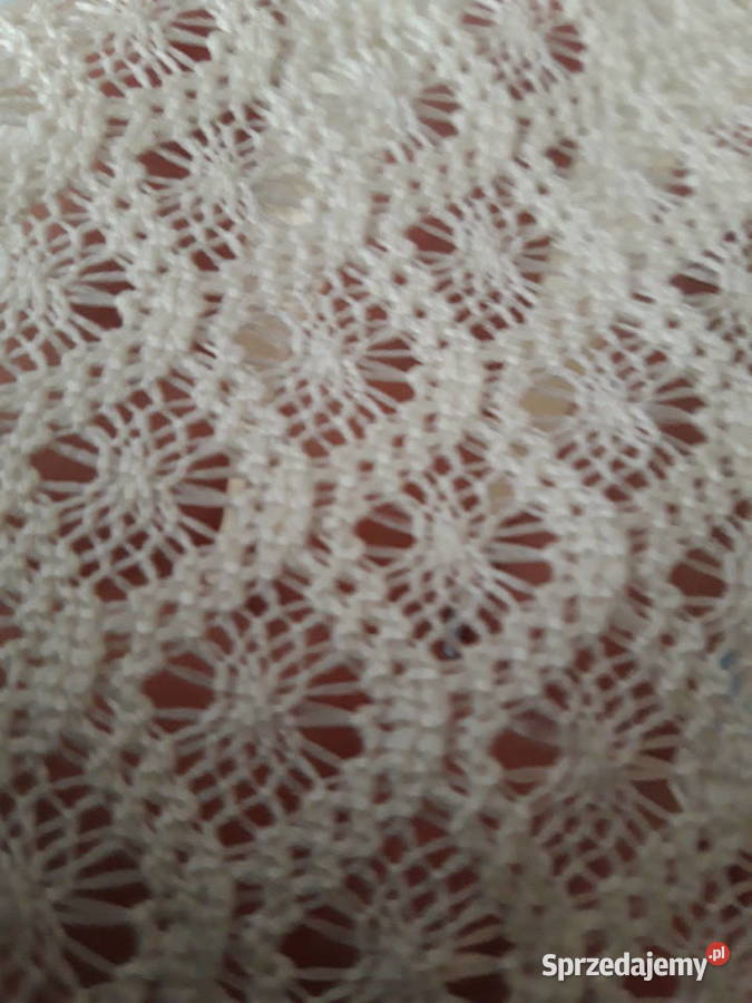 gipiura tkanina na duży obrus kupon mazowieckie Warszawa sprzedam