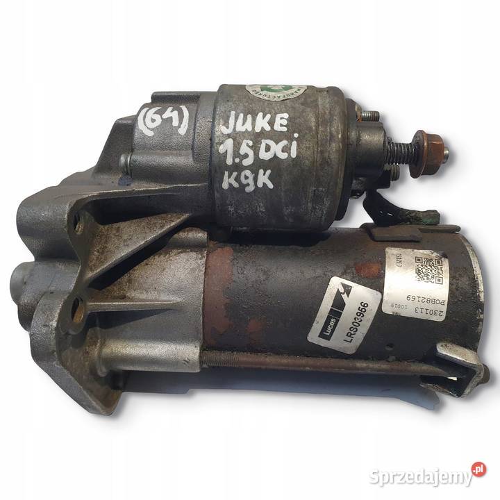 ROZRUSZNIK Nissan Juke 15 DCI lucas LRS03956 Układ elektryczny silnika Chełm