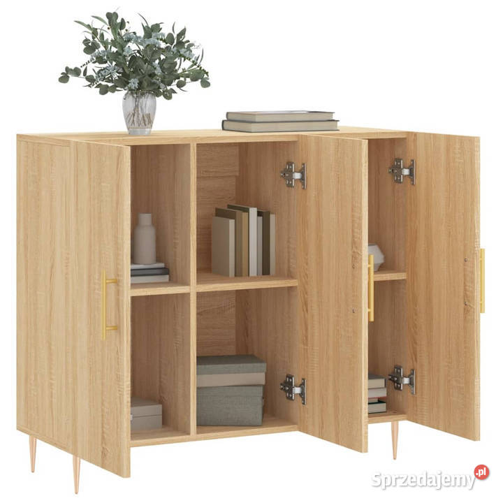 Szafka dąb sonoma 90x34x80 materiał