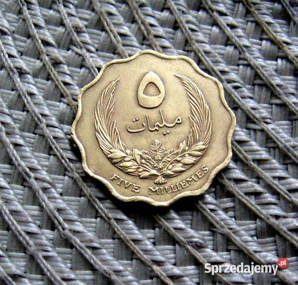 Libia 5 Milimów 1965r wielkopolskie Kalisz