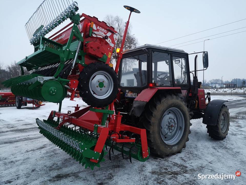 Siewnik Agromasz z talerzem czyszczącym mazowieckie Ciechanów