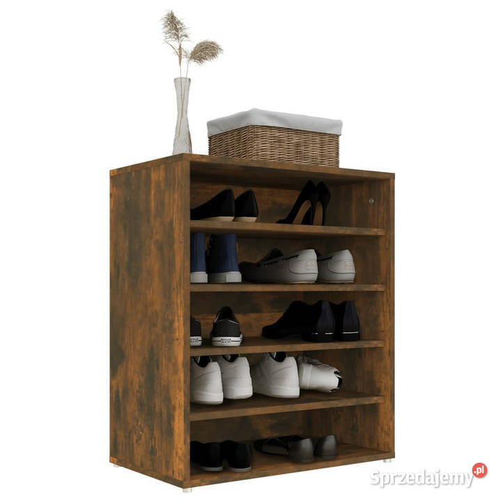 Szafka na buty przydymiony dąb 60x35x70 WM816014
