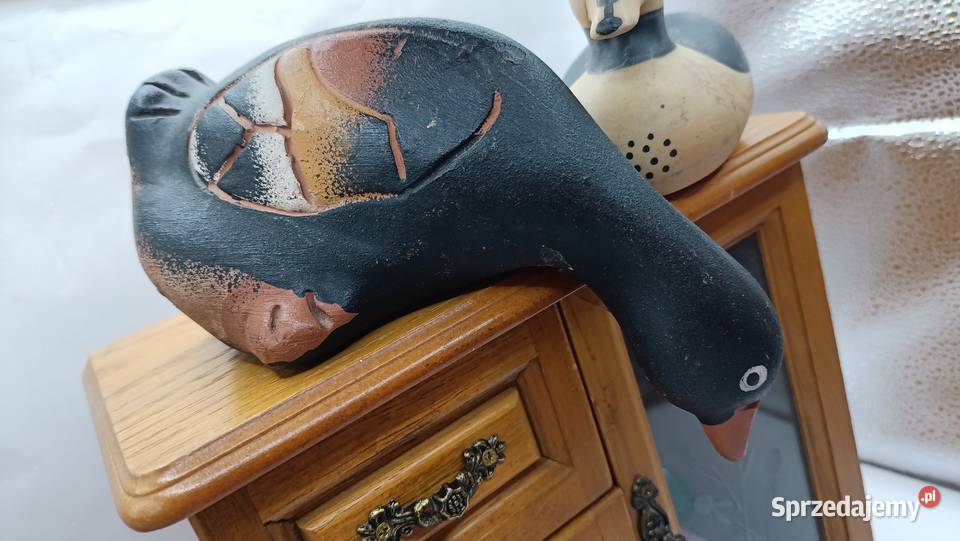 Figurki ceramiczne ptaki dwie kaczki Zamość