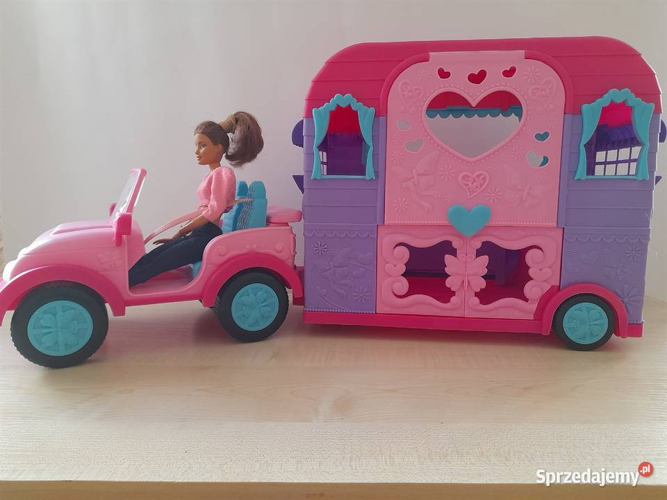 Sparkle Girlz samochód z przyczepą kempingową