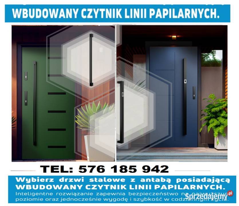 Drzwi zewnętrzne wejściowe antywłamaniowe Radomsko sprzedam