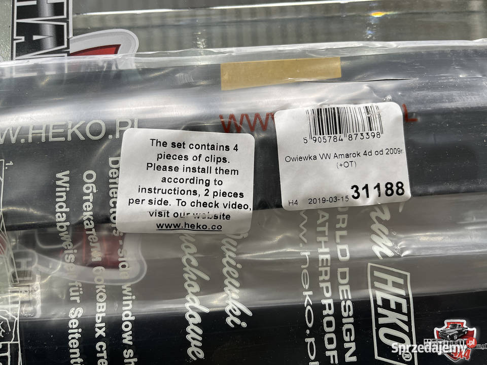 Owiewki HEKO komplet Volkswagen AMAROK sprzedam