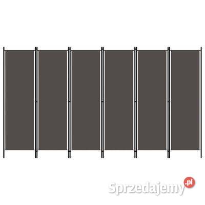 vidaXL Parawan 6panelowy antracytowy 300 x 180 mazowieckie Warszawa