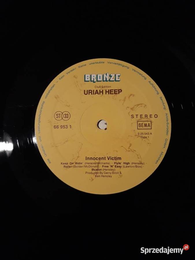 URIAH HEEP INNOCENTE VICTIMS 1977 Płyty i kasety podkarpackie Rzeszów