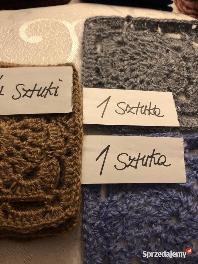 Kwadraty babunina szydełku plednarzutapoduszka Zegrze sprzedam