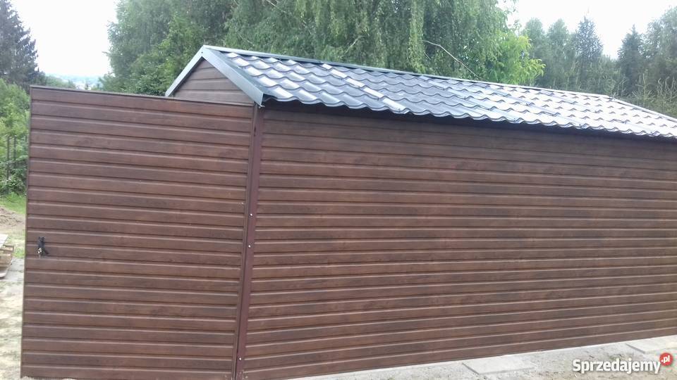 Garaż DREWNODPODOBNY 4x6 Garaze Blaszane Kraj blacha Białystok