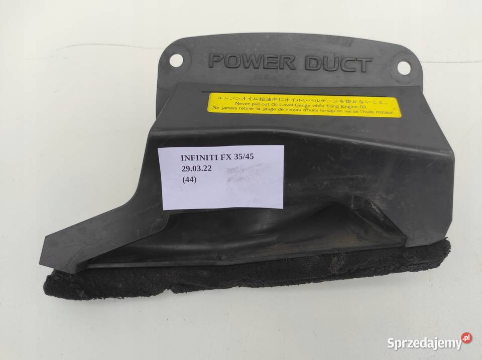 DOLOT WLOT KANAŁ POWIETRZA INFINITI FX35 FX45 Nowy Tomyśl
