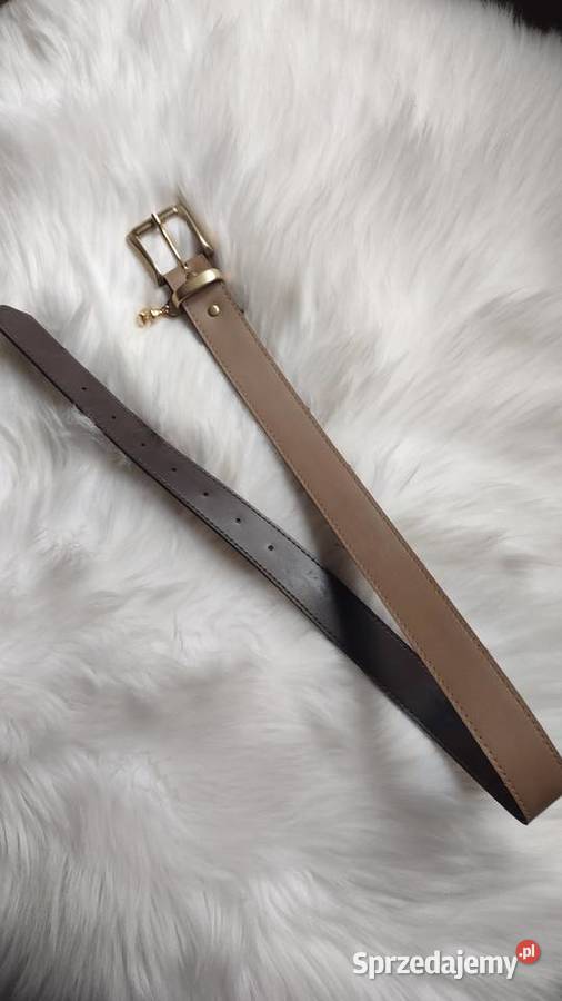 Beżowy pasek z zawieszką S styl vintage Dla kobiet Olkusz