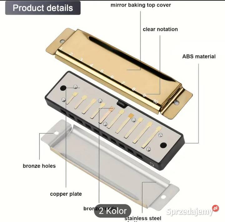 Harmonijka 10 otworów Warszawa sprzedam