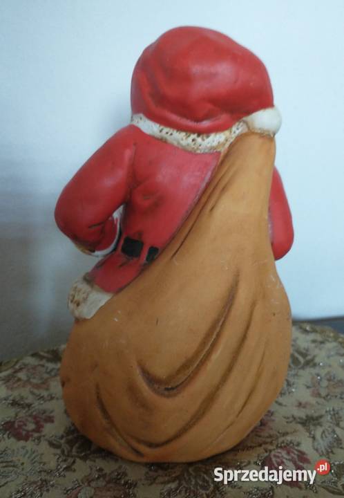Mikołąj ceramiczny stary Boże Narodzenie Krotoszyn