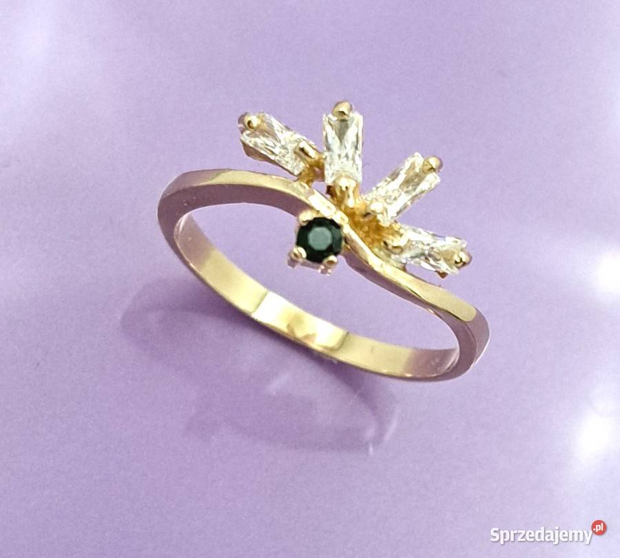 Pierścionek r17 Złoty pr585 z Turmalinem wielkopolskie sprzedam