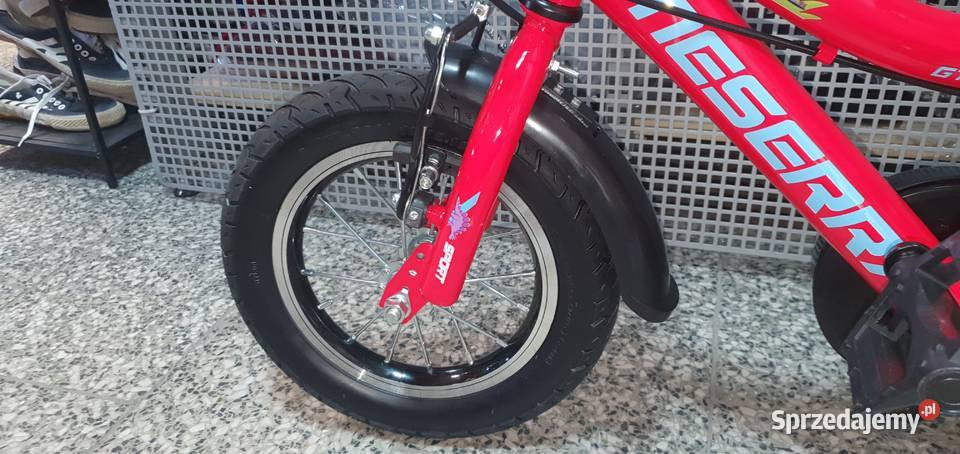 Rower dziecięcy 12 czerwony Dziecięce