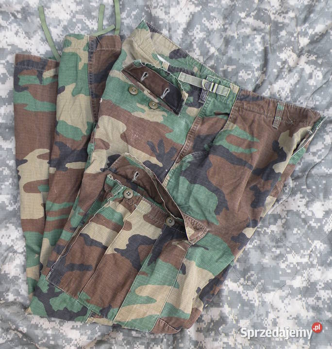 Spodnie BDU woodland medium long cotton