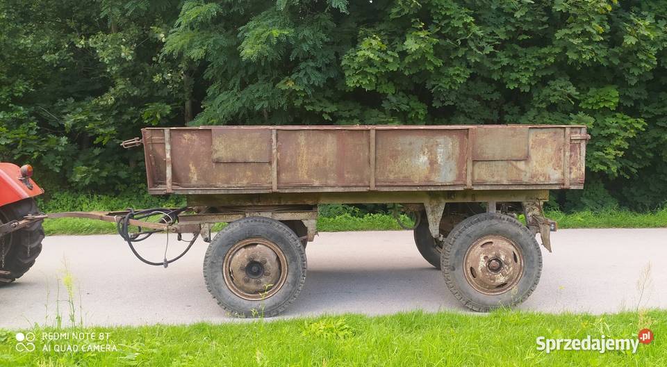 Przyczepa rolnicza D43 Wywrotka kiprówka na dwie