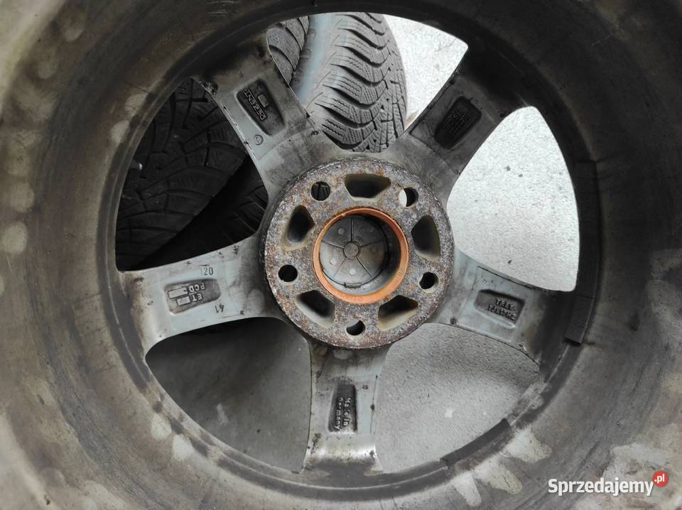 Felgi Dezent 17 dwie opony zimowe Opel BMW aluminiowe Brzeg