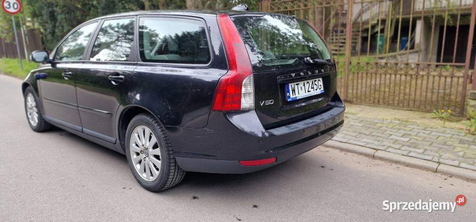 Volvo V50 20d automat salon 144 przebiegu czarny Warszawa sprzedam