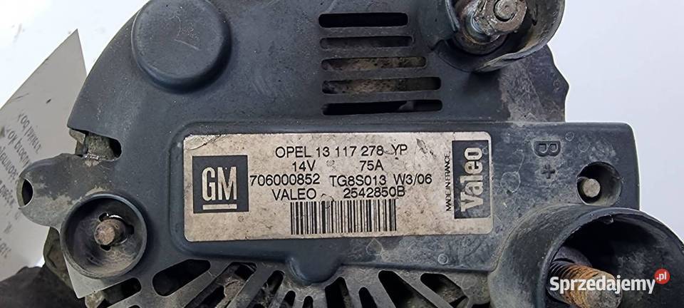 ALTERNATOR OPEL CORSA C 13117278 kujawsko-pomorskie sprzedam