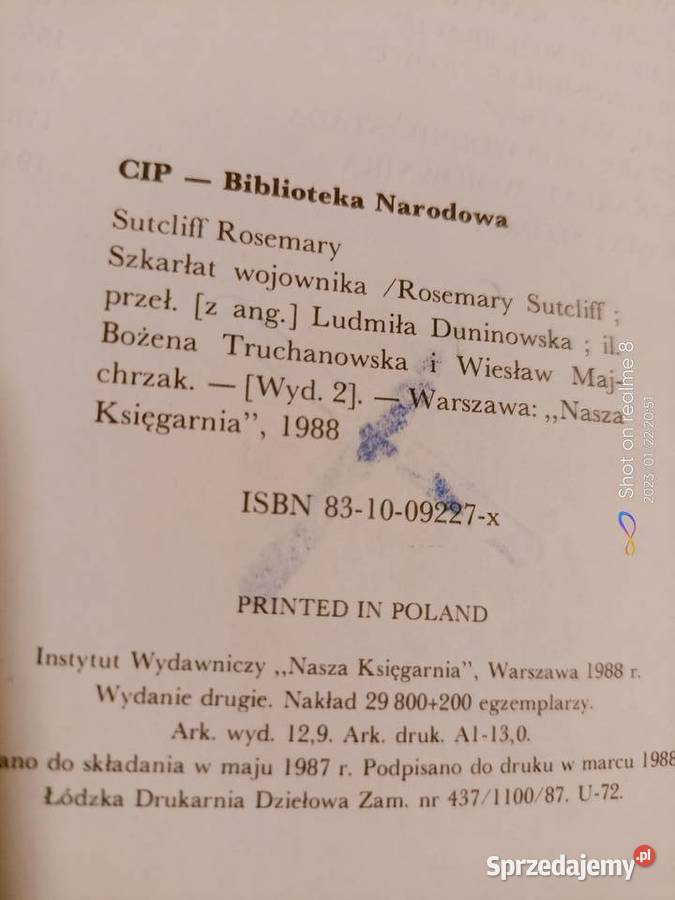 Szkarłat wojownika książki Warszawa księgarnia sprzedam