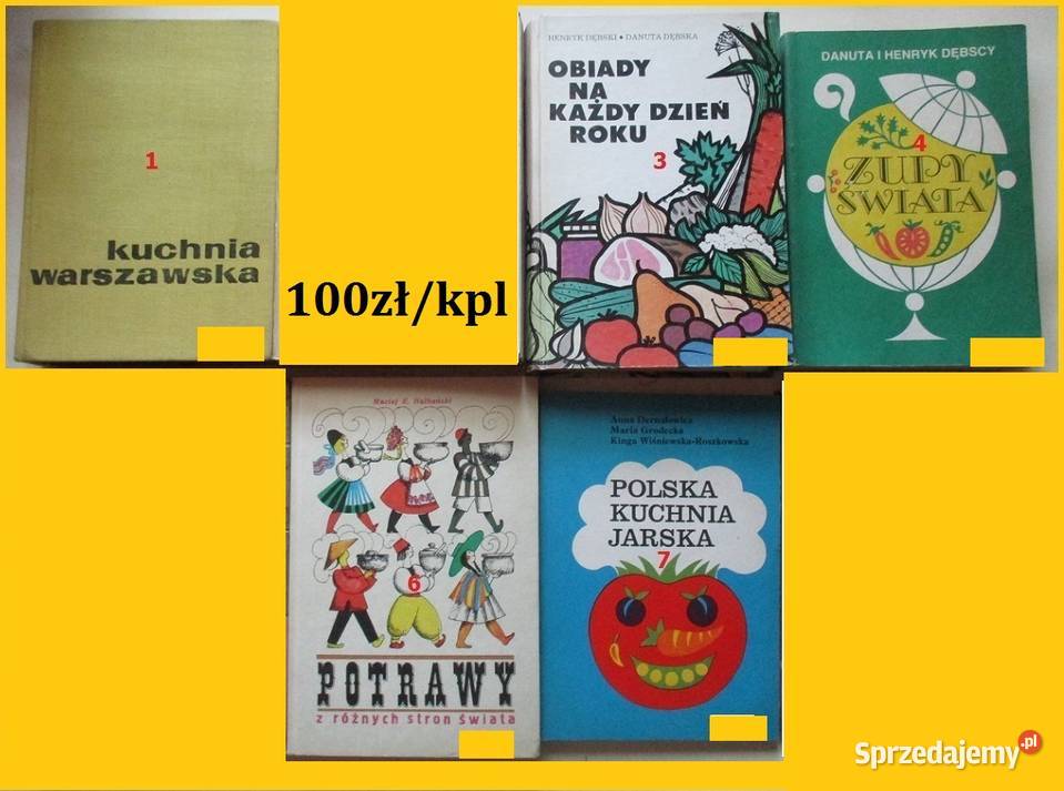 Książki kulinarne zestaw kulinaria kuchnia dania łódzkie