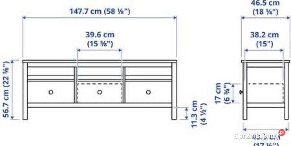 Szafka RTV IKEA HEMNES lite drewno komoda Góra Bałdrzychowska-Kolonia