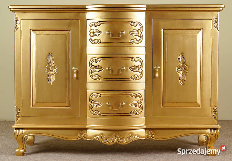 Nowa złota komoda 120 szafka rokoko barok 78325 45cm wielkopolskie