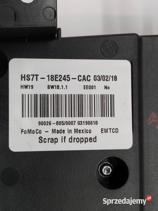 PANEL STEROWANIA HS7T18E245CAC Ford Mondeo Mk5