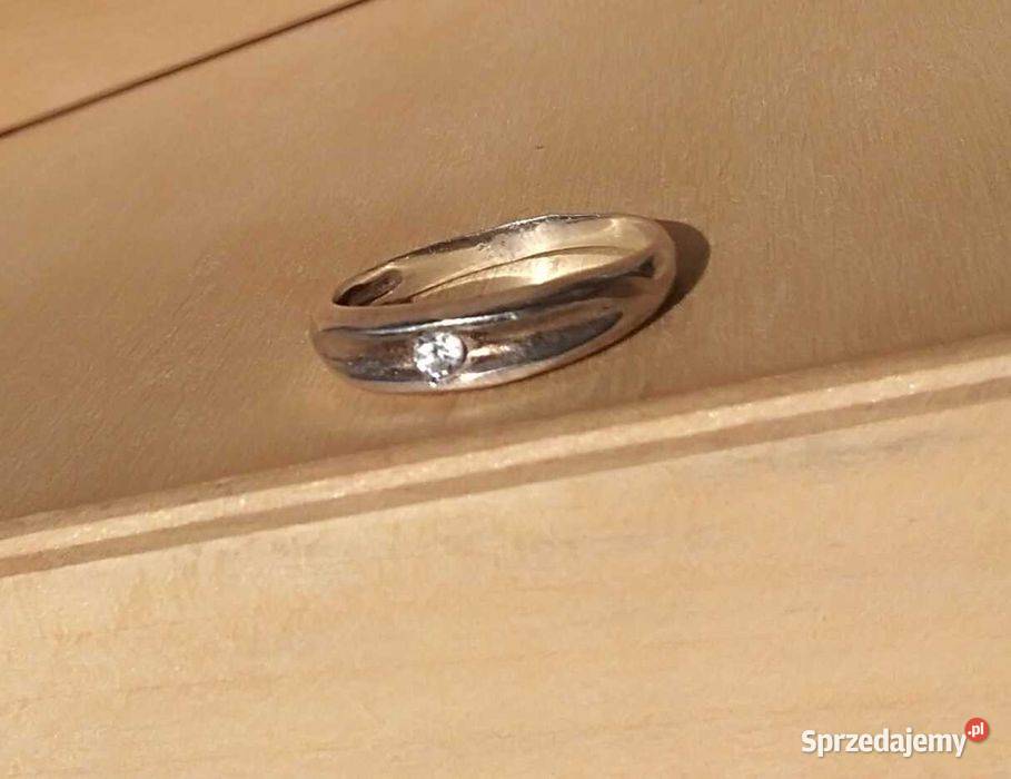 Pierścionek obrączka srebro 925 17mm srebro Pierścionki Zegarki i Biżuteria Cieszyn
