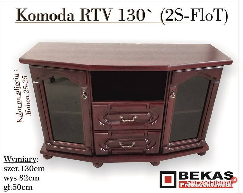 Komoda RTv 121 Dąb Naturalny Rustikal Bekas Oleśnica