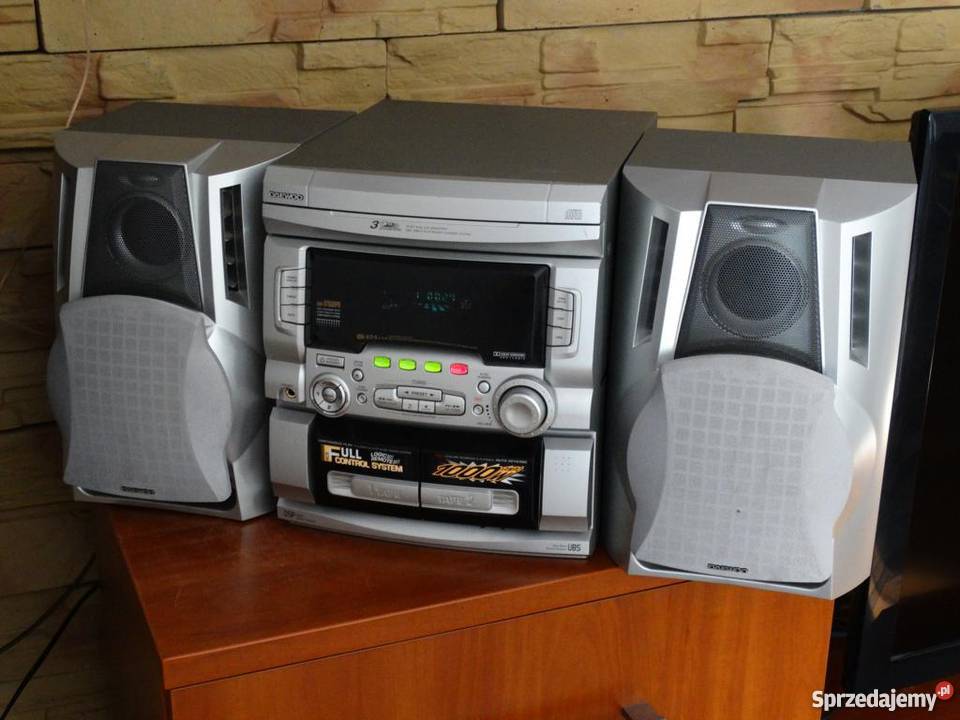 Wieża audio z kolumnami mocna i ładnaWYSYŁKA Jasło sprzedam