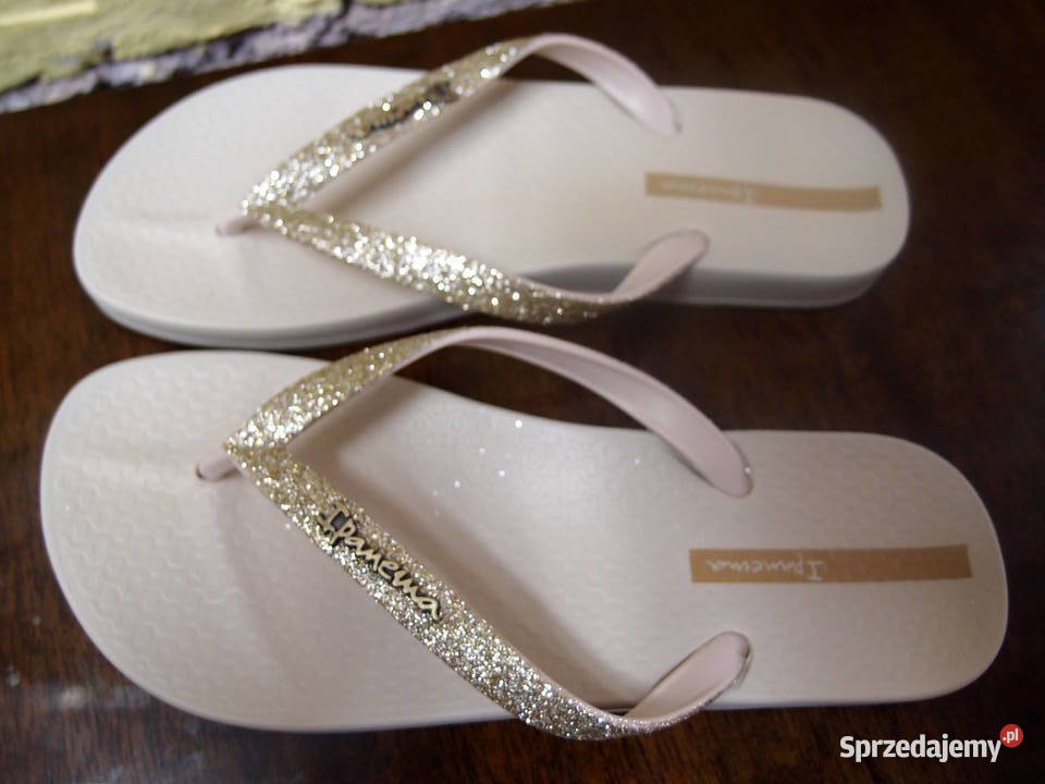 klapki damskie ipanema Grendene kolor beżowy łódzkie Łódź