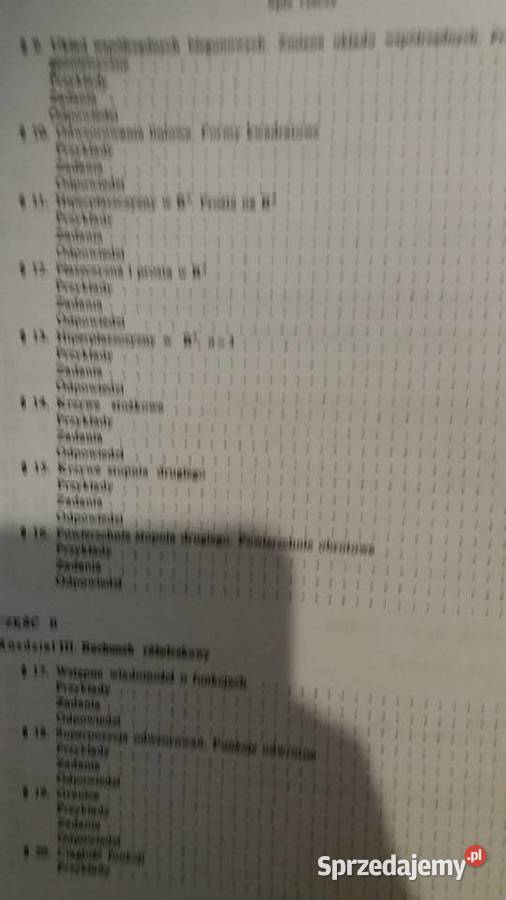 zadania z matematyki wyższych uczelni Antykwariat Warszawa