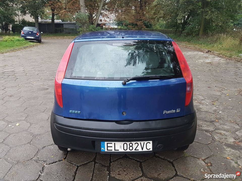 Fiat Punto II 5D 2000r 12 z GAZEM Nowy Przegląd lakier metallic Łódź